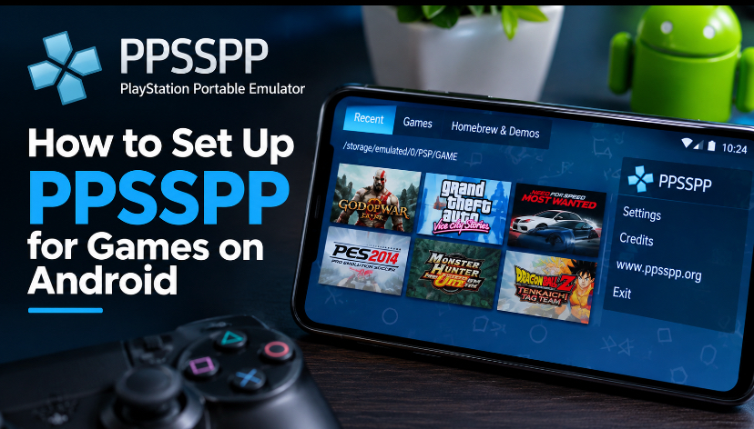How to Setup PPSSPP Games on Android original game artwork