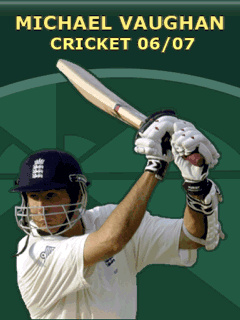 Michael Vaughan International Cricket 0607 Java game artwork