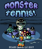 Monster Tennis Java game artwork
