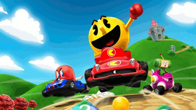 PAC MAN Kart Rally 3D Java game artwork